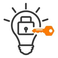 problem fix icon in orange color vector