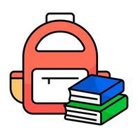Perfect design icon of school bag vector