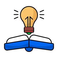 A trendy design icon of creative book vector