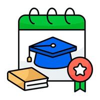 Creative design icon of education schedule vector