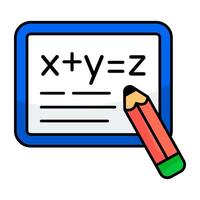An icon design of math class vector