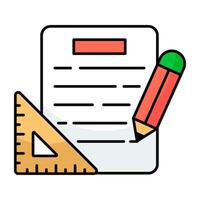 Modern design icon of drafting vector