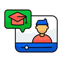 An icon design of lecture vector