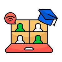 Perfect design icon of webinar vector