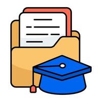 Creative design icon of folder vector