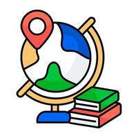 A trendy design icon of global location vector