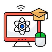 An icon design of science Lecture vector