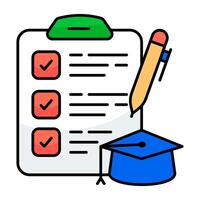 Creative design icon of test Paper vector