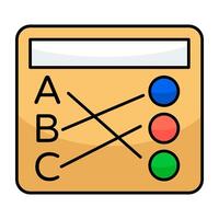 Creative flat design of math learning graphics vector