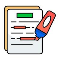 An icon design of highlight vector
