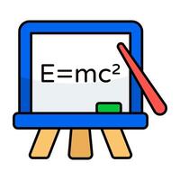 An icon design of physics class vector