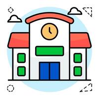 Modern design of school graphics vector
