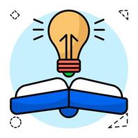A trendy design of creative book vector