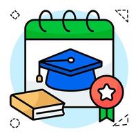 Creative design of education schedule vector