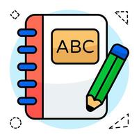 Modern design of notebook vector