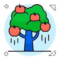 A beautiful design of falling apple vector