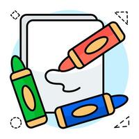 Perfect design of highlighters vector