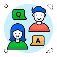 Perfect design of questions and answer vector