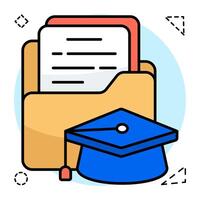 Creative design of folder vector