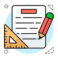 Modern design of drafting vector
