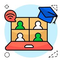 Perfect design of webinar vector
