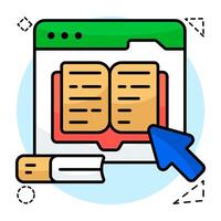 Creative design of web book vector