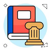 A flat design of book graphics vector