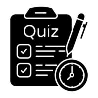 Creative design of quiz paper graphic vector