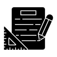 Modern solid design icon of drafting vector