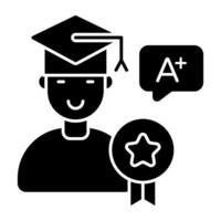 Creative design of grade chats vector