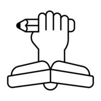 Modern Linear design icon of writing power vector