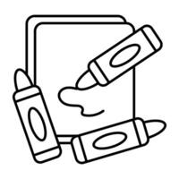 Perfect Linear design icon of highlighters vector