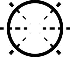 Target aim symbol focusing on a clean white background, embodying concepts of accuracy, precision, and the relentless pursuit of goals across various settings and challenges vector
