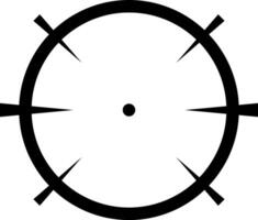 Focusing through sniper scope crosshairs, aiming precisely at the target, embodies accuracy, determination, and the relentless pursuit of achieving goals and objectives vector
