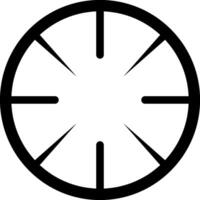 Circular sniper scope crosshairs highlighting precise aiming at a target, representing focus, accuracy, and precision essential for achieving goals and reaching objectives effectively vector