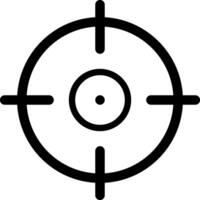 Target icon symbolizing the act of aiming at a central point, focusing on objectives, achieving goals, and embodying precision, accuracy, and success across various contexts vector