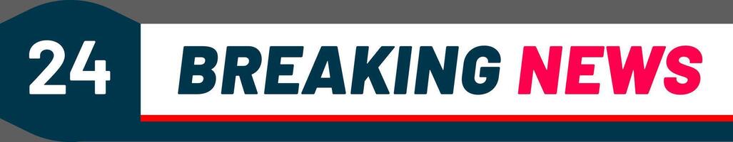 Breaking news background featuring vibrant white, pink, red, and dark blue colors, capturing the essence of 247 information broadcasting and urgent reporting in the media landscape vector