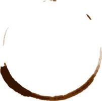 Coffee cup stain ring mark creating a brown circular shape with uneven edges and gradients of color on white background, perfect for representing the after effects of a spilled beverage vector