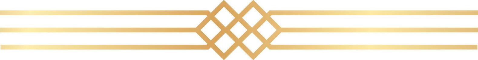 Golden geometric patterns creating rhombuses and horizontal lines over a white background, forming a simple yet sophisticated design that exudes elegance and modernity vector