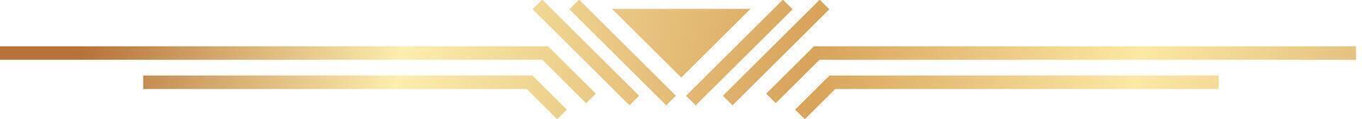 oro geométrico resumen diseño creando el letra v con pulcro horizontal líneas en contra un limpiar blanco fondo, Perfecto para transporte lujo y Moda conceptos con elegancia vector