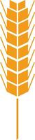 Simple and elegant illustration of a wheat stalk, symbolizing agriculture, farming, healthy food, and the production of bread and pasta vector
