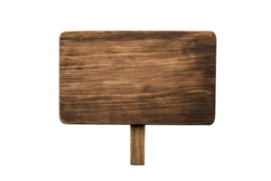 Rustic wooden signboard with a plain design for various uses png