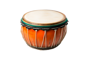Vibrant drum with intricate design featuring a smooth surface png