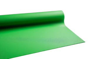 Green vinyl roll on transparent background ready for crafting projects png