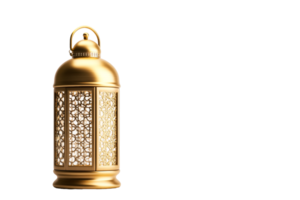 Decorative gold lantern with intricate patterns for various uses png