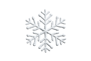 Unique snowflake design with intricate patterns for winter decor png