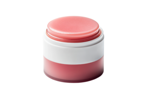 Lip balm in a container with a transparent background png
