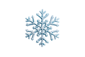Snowflake design on transparent background for winter themes png