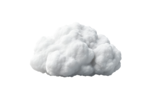 Soft fluffy cloud floating in the sky png