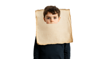 Child with cutout on clear background png